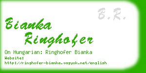bianka ringhofer business card